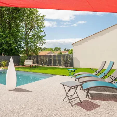 Villa 4 Avec Piscine Chauffee, La Palmyre Les Mathes, 8pers